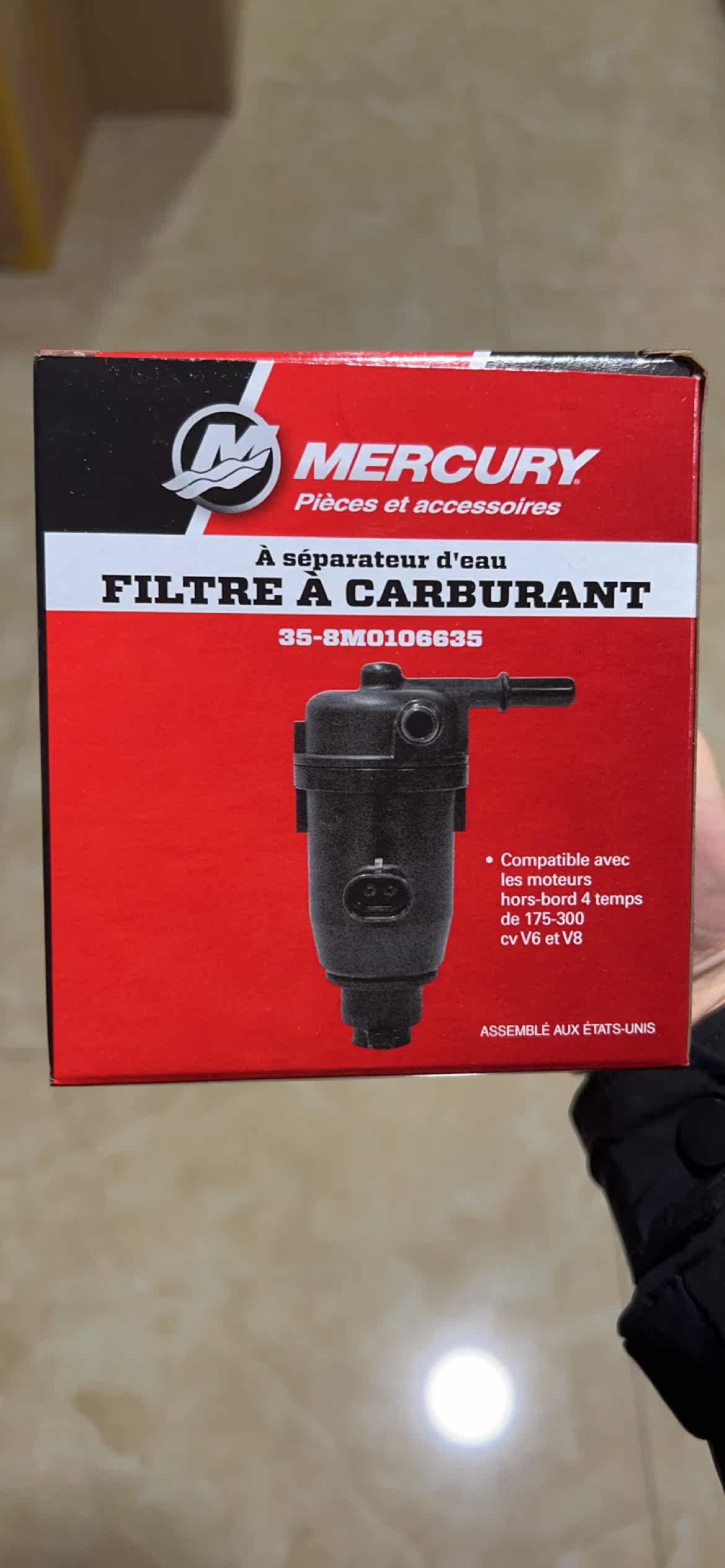 Mercury 300 horsepower ship off - ship machine dedicated gasoline filter