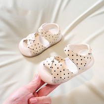 next like baby sandals summer 2022 113-year-old anti-skid soft-bottom girl bun head baby toddlers