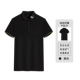Шелковая черная футболка polo