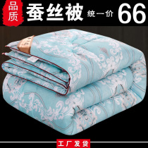 Positive all-cotton silk quilted mulberry cotton quilted by the core spring and summer cool air conditioning by summer light and thin in single double