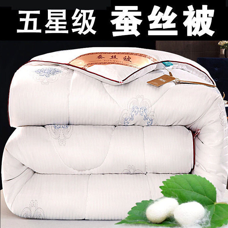 Hotel silk quilt cotton quilt thickened winter quilt silk cotton quilt core air-conditioning spring and autumn quilt double winter and winter warmth