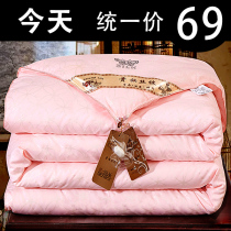 Thickened quilt All cotton silk cotton quilted by the core Spring and autumn quilted by the winter quilt by the winter quilt and warm winter in winter