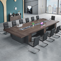 Office furniture Office desk Board type rectangular large conference table Long table Simple modern negotiation table and chair combination