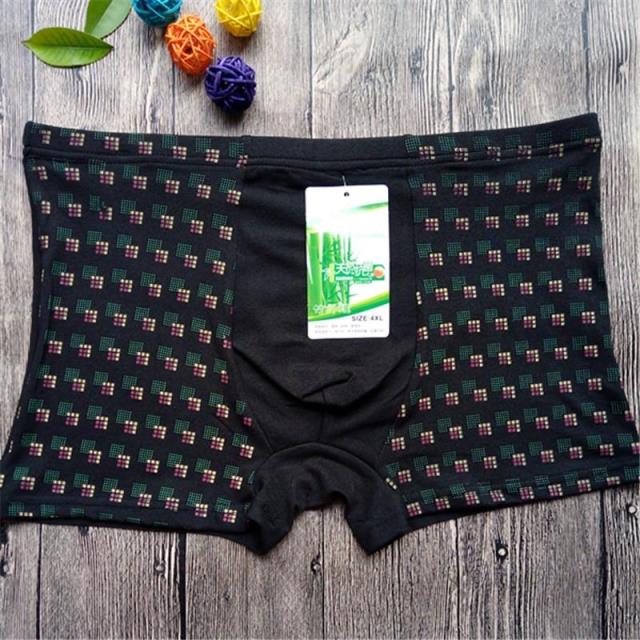 Quần lót nam bằng lụa băng cao eo cá tính võ sĩ mùa hè tăng chất liệu cotton gợi cảm tuổi trung niên quan lot nu dang dui