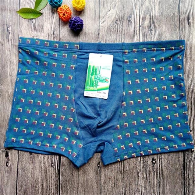 Quần lót nam bằng lụa băng cao eo cá tính võ sĩ mùa hè tăng chất liệu cotton gợi cảm tuổi trung niên quan lot nu dang dui