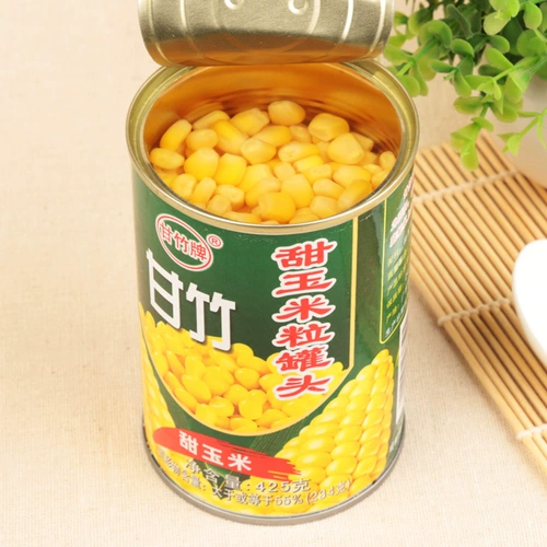 甘竹牌 罐 食 即 即 即 425G*5 Can Can Juice Salad Sushi Sushi Suasha Ontables and Fruits, ингредиенты кукурузы
