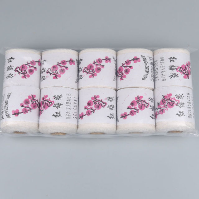 10-count pack of home traditional quilt thread cotton thread hand-sewing thread ທີ່​ສາ​ມາດ​ຫັກ​ເສັ້ນ​ຫນາ​ຂອງ​ຝ້າຍ​ສີ​ດໍາ​ແລະ​ສີ​ຂາວ