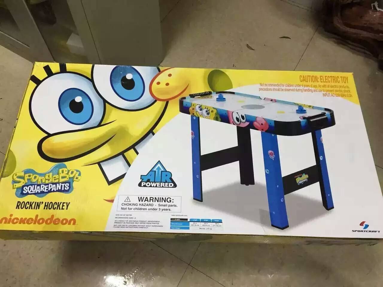 High-end export SpongeBob SquarePants ice hockey table air ball table hanging ice hockey machine table ice hockey table game table