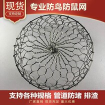 Anti-bird cover exhaust pipe anti-mouse household free punching installation range hood pipe stainless steel mesh cover outdoor wall