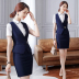 Làm đẹp workclothes mùa hè ngắn tay khách sạn trước tiếp viên hàng không quản lý bàn thống nhất phù hợp với chuyên môn giáp của phụ nữ 