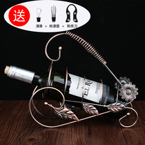 European wine rack ornaments creative household personality high-legged wine cabinet decorative wine glass rack upside down wine bottle rack