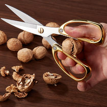 Yangjiang multifunctional household food stainless steel kitchen scissors zinc alloy strong industrial handmade cut chicken bone sharp