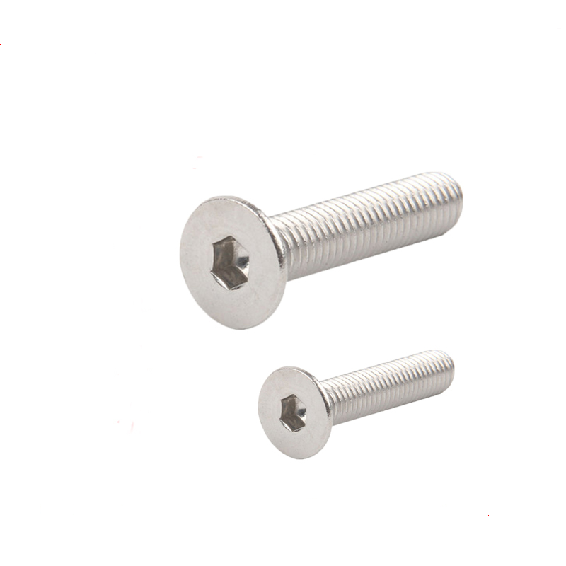 304 stainless steel countersunk head hexagonal screw stainless steel flat cup inner hexagonal screw M6 M8 M10