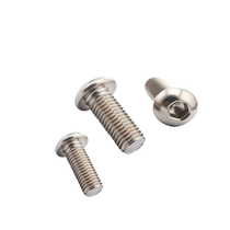 304 Stainless Steel Round Head Pan Head Hex Screw Half Round Cup Screw Mushroom Head Bolt M5-12-14-70