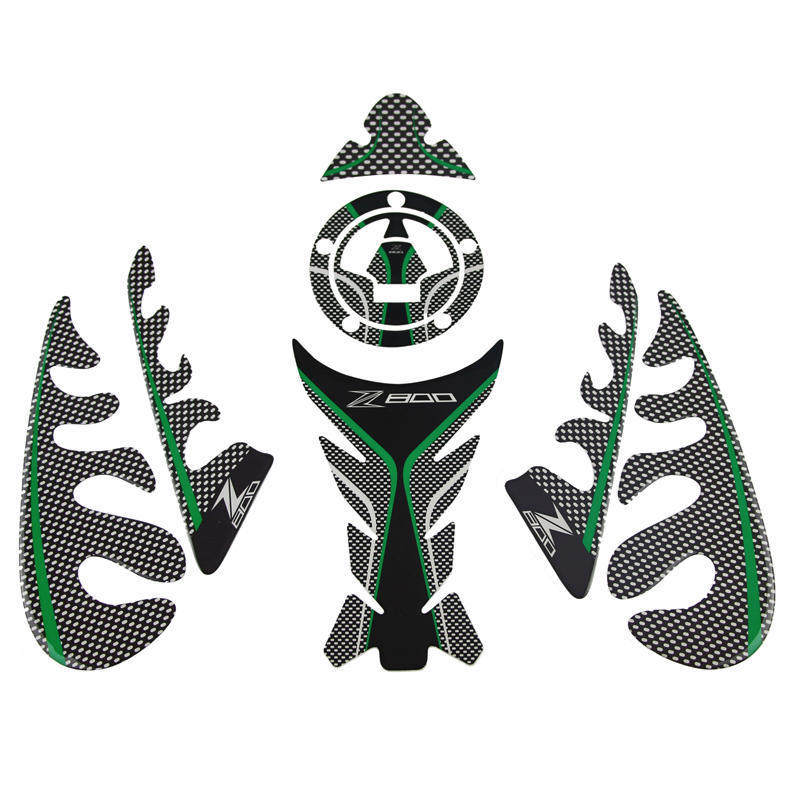 KODAKIN Kawasaki Z800 modified creative full cover oil case lid sticker tank fish bone stickup slip patch 17
