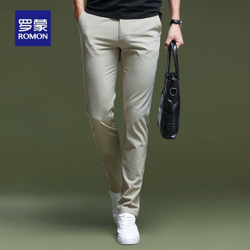 Мужские трендовые штаны для отдыха, осенние, в корейском стиле, большой размер