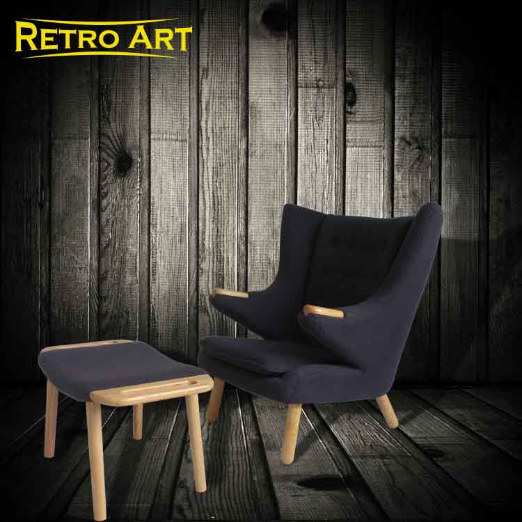 Nordic Sofa Chair Subhousehold Solid Wood Dining Chair Minima Creative Casual Single Fiberglass Teddy Bear Chair Designer