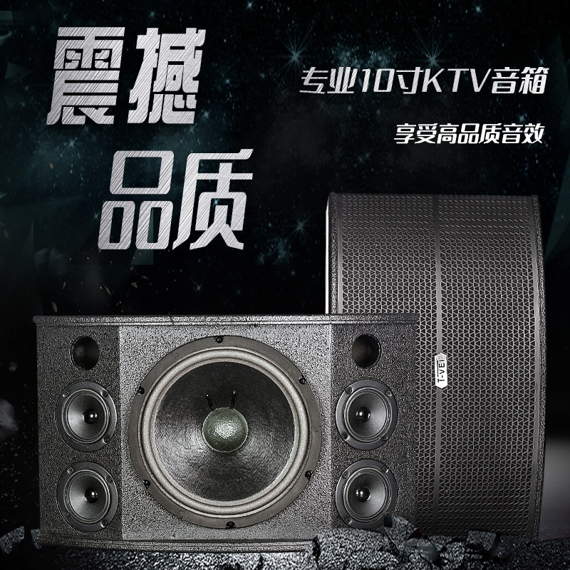 Professional 10-inch card-bag speaker KTV Bag house Family singing K Performance Double Magnetic High Power Good sound quality