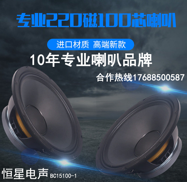 15 inch bass full-range speaker 220 magnetic 100 core high-power speaker professional stage performance speaker KTV