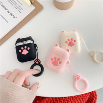  Three-dimensional cute fortune cat airpods protective cover Apple headphone cover airpods protective shell silicone anti-fall box shell cover 12th generation new personality creative female male couple ins