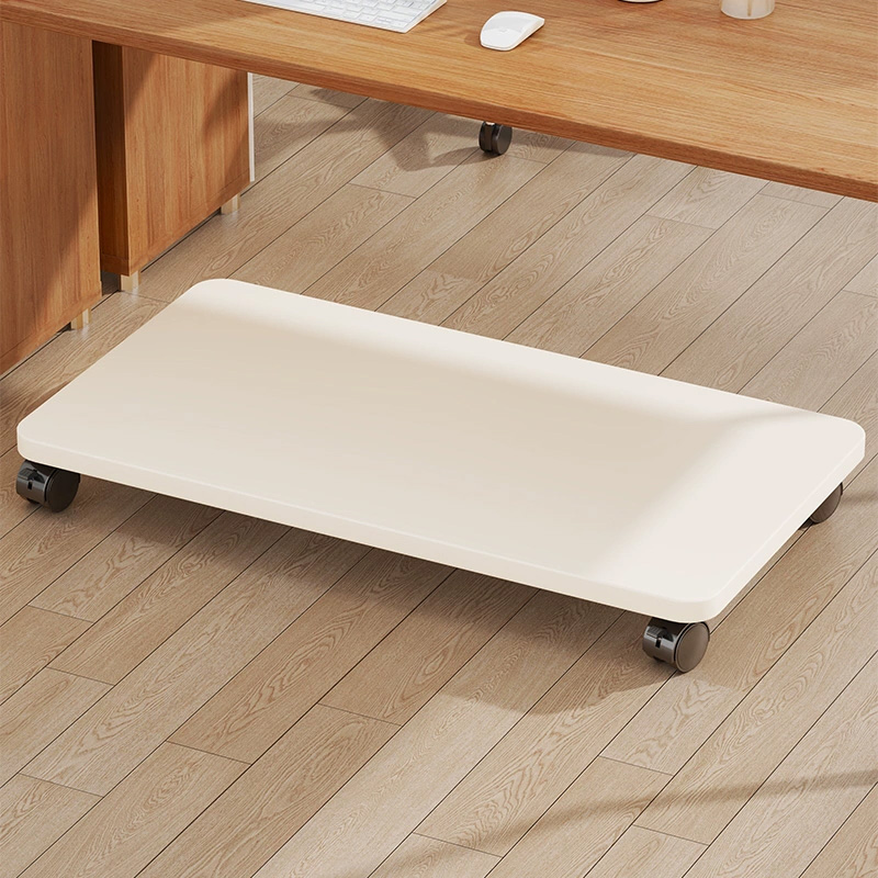 Removable main chassis bracket under the office desk small printer rack storage rack wheeled tray flower pot flower stand