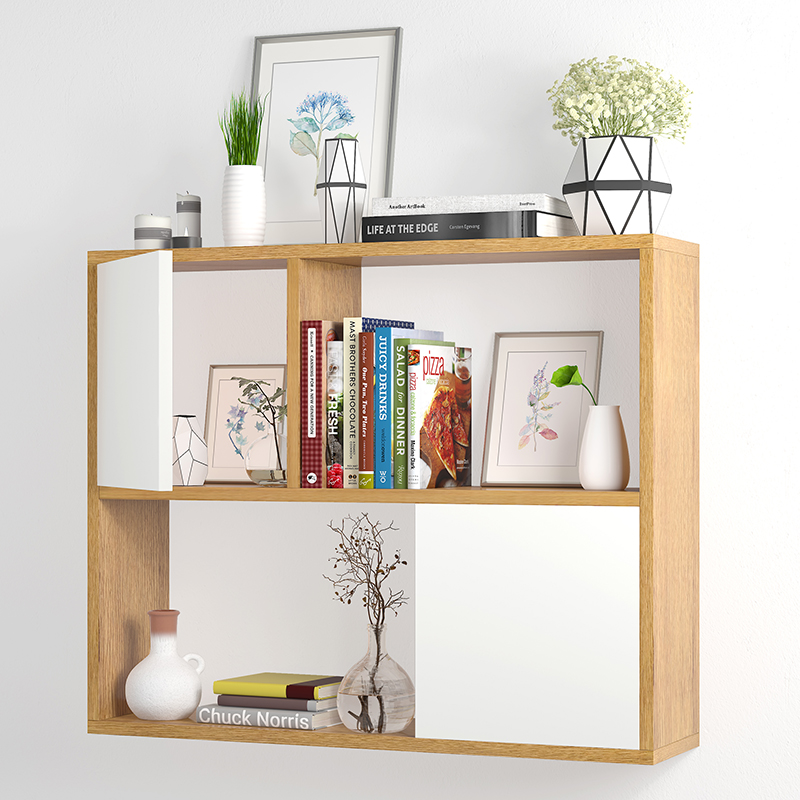 Office Shelf Hang Wall Bookcase Bedroom Wall Cabinet Student Debris Containing Cabinet Living-room Wall Hanging Cabinet