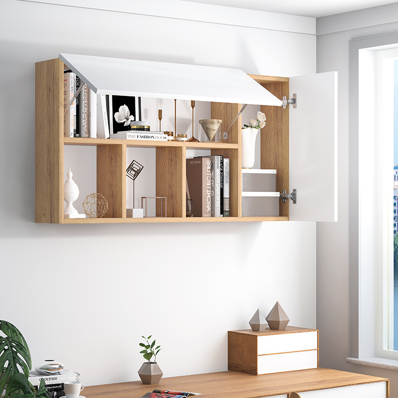 Solid Wood Nordic Bookshelves Wall Locker Bookcase Bookcase Shelve Shelf Kitchen Wall-mounted Wall Containing Bookcase Suspended