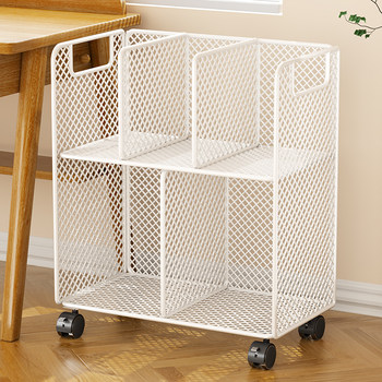 Mobile bookshelf student dormitory desk edge
