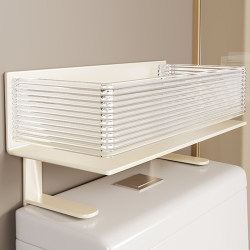 Storage Rack Above the Toilet, No-Drill Storage Shelf for Bathroom, Toilet, and Restroom Supplies Organizer