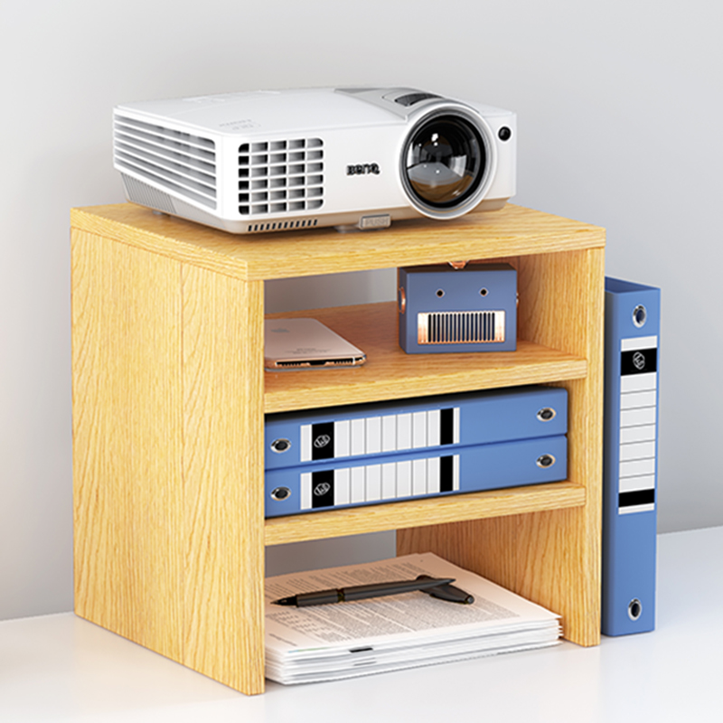 Table Top Shelf Multilayer Three Layers File Finishing Small Mini Desk storage floor Wooden University Dormitory