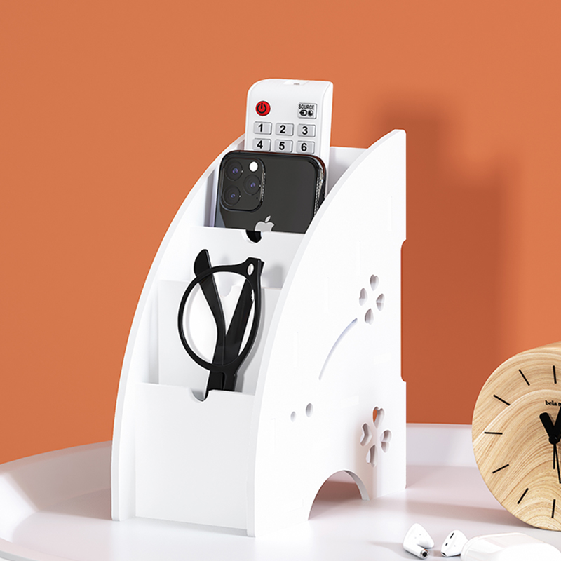 TV remote control containing box Living room Creative phone air conditioning Light and upscale Nordic tea table headboard Home