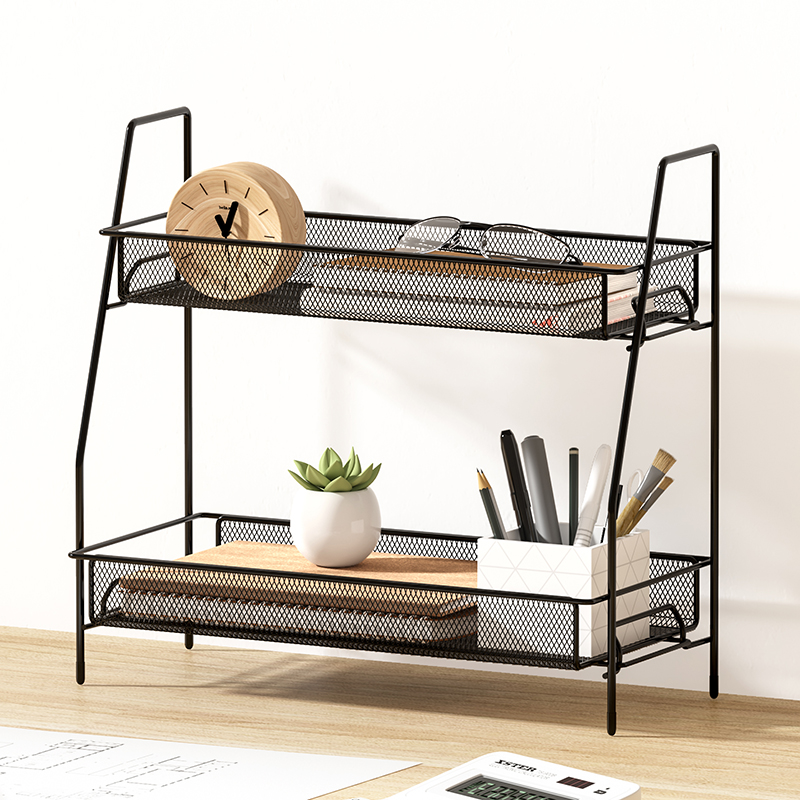 Desk rack Desktop multilayer office table shelf desk small storage bookshelf shelves Mini