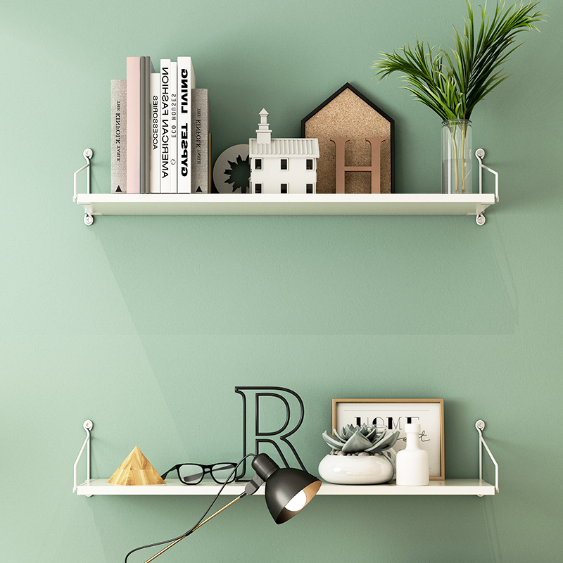 Wall shelf free punching shelf board wall hanging wall bookshelf word partition wall 20 board wall