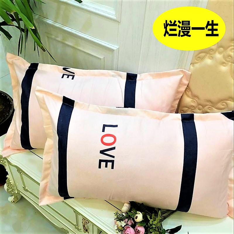 Vỏ gối lá xanh gối đơn gối người lớn cặp bông lớn 100% cotton Hàn Quốc gối trúc