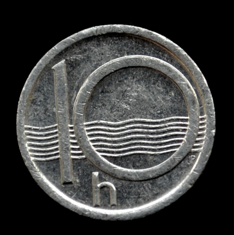 Czech 10 Heller coins 1993-2002 years European aluminum coin lion pattern foreign coins