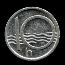 Czech 10 Heller coins 1993-2002 years European aluminum coin lion pattern foreign coins