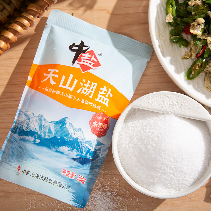 整箱送货上门,中盐未加碘天山湖盐:天然纯净,新疆内陆盐的秘密-食盐-淘宝百科网