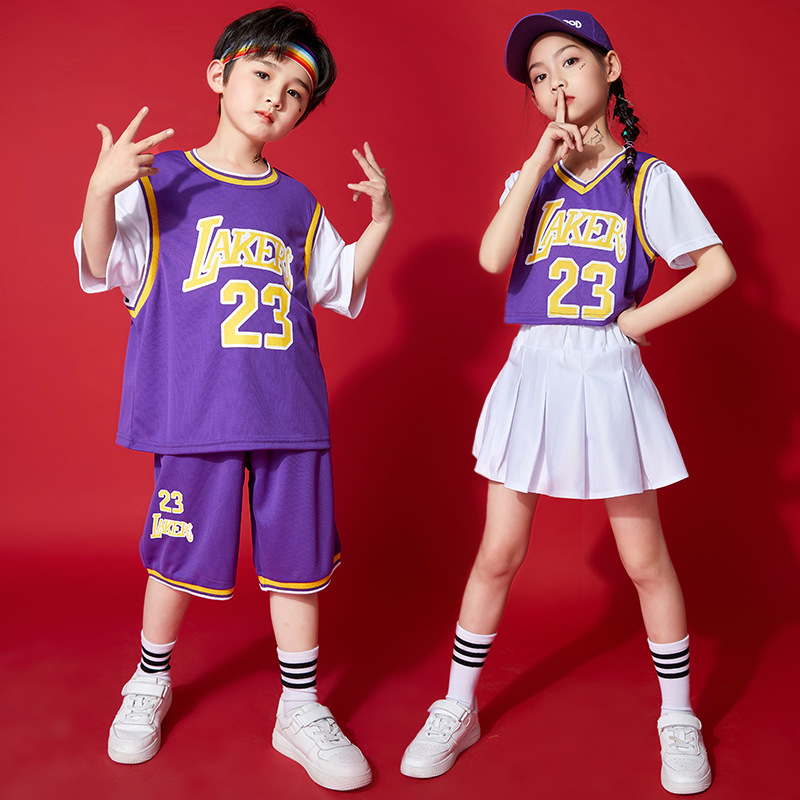 Children's basketball suits CUHK Speed Dry Suit Boys Girls Spring Summer Jersey Jersey Kids' Cheerleader Costumes