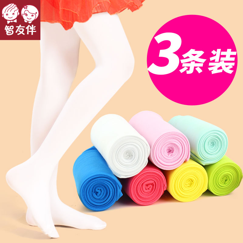 Children's tights Thin summer tights Long tube practice dance socks Special girl girl white stockings