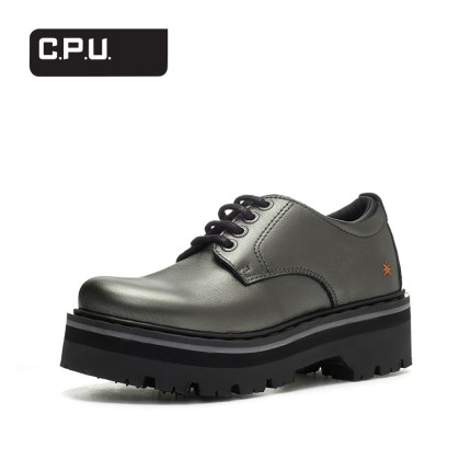 C.P.U.ARt 秋冬新款女款休闲时尚乐福鞋金属色