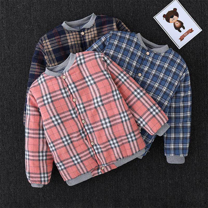 School uniform artifact cotton-padded jacket inner jacket children's cotton-padded jacket junior high school cold-proof bottoming cotton clothes slim-fitting inner wear