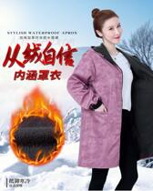 Thickened overcoat womens winter ultra-thick mother plus velvet thickened is wearing apron adults plus cotton winter work wear overcoat
