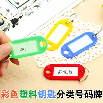 Key card keychain classification plate signage number plate key ring key ring