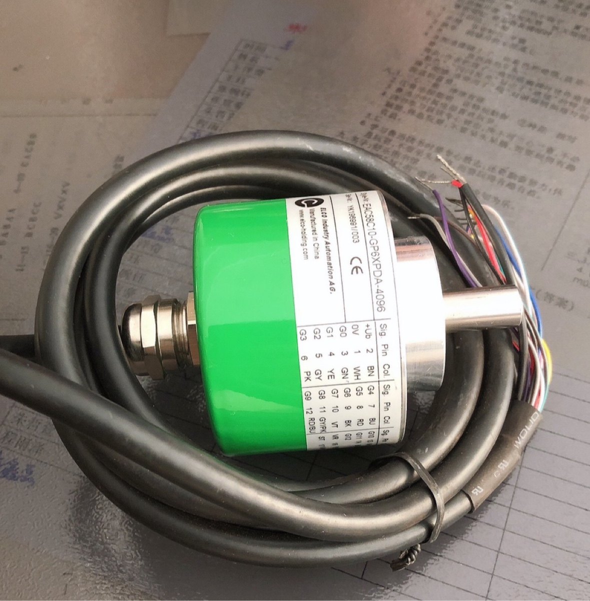 EAC58C10-GP6PCDR-4096宜科绝对值12位编码器
