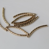 Изогнутая трубка, аксессуар ручной работы, аксессуары, браслет, ожерелье, 14 карат, DIY