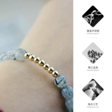 Бусины, глянцевый браслет из бисера, аксессуар ручной работы, 14 карат, DIY