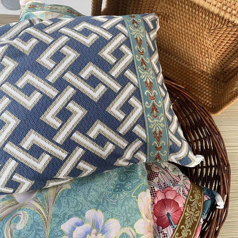 Give back to old customers Buckwheat Shell Pillow neck pillow pure cotton Old coarse cloth Chinese square pillow multipurpose pillow