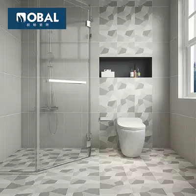 Kitchen powder room bathroom tile 300x600 floor tile powder room wall tile modern simple Nordic antique floor tile