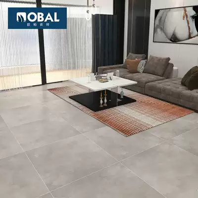 Ceramic tile 800x800 antique brick living room dining room non-slip wear-resistant floor tiles Nordic cement tiles gray floor tiles