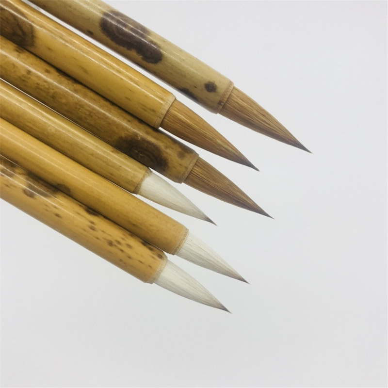 Wei Pen Square Four treasures of Wen Fang and Mill Wolf brush brush Small Kai Medium Kai Yang Milliou Kai Running script Chinese painting Hook line special offer